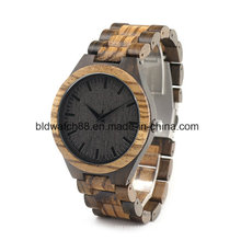 Quality Hand Made Natural Zebra Wooden Watches for Men